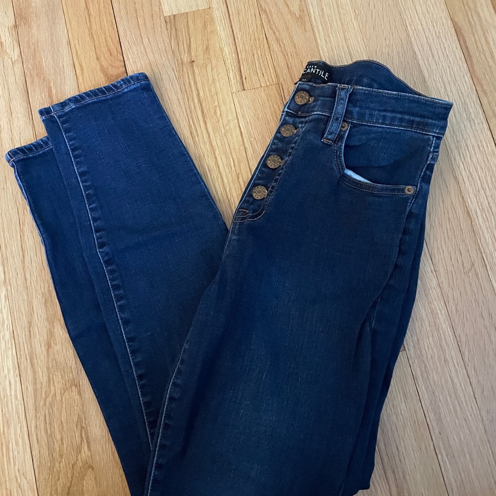 J. Crew Button Up Skinny Jeans